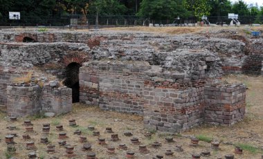 The Roman Bath in Ankara, Turkey, is from the ancient period.