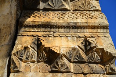 Evdirhan Caravanserai, located in Antalya, Turkey, was built during the Seljuk period and in the 13th century.