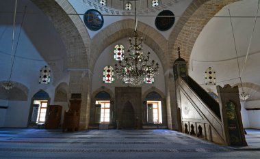 Tekeli Mehmet Pasha Mosque, located in Antalya, Turkey, was built in the 17th century.