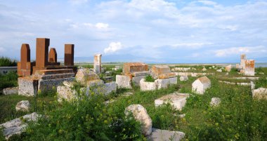 The Celebibagi Seljuk Cemetery, located in Van, Turkey, is full of tombs made during the Seljuk period.