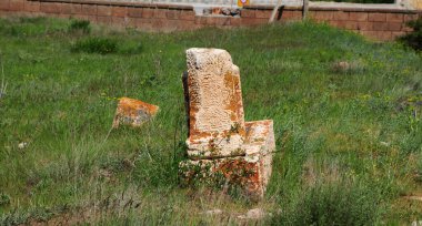 Halime Hatun Vault is a Seljuk mausoleum located in the Gevas district of Turkey. It is located to the east of the Seljuk Cemetery in the district. It was built in 1335 by the Saltuklu chief Meliki Izzettin Saltuk for his daughter Halime Hatun.