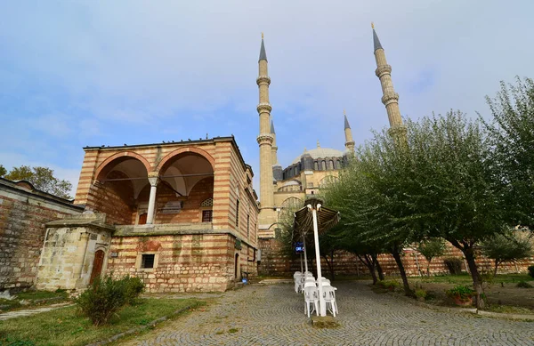 stock image Selimiye Mosque, located in Edirne, Turkey, was built in the 16th century. It is one of the most important historical mosques in the country.