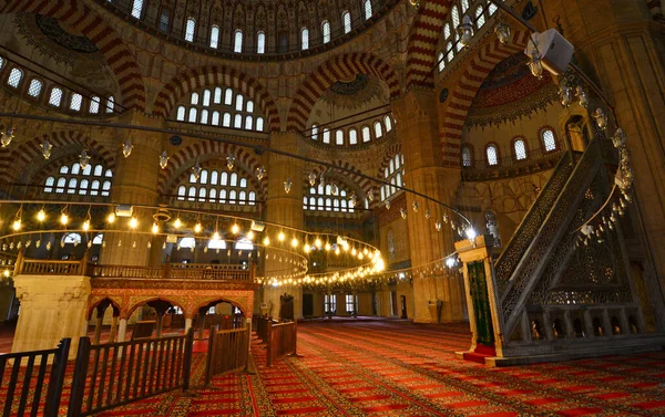 stock image Selimiye Mosque, located in Edirne, Turkey, was built in the 16th century. It is one of the most important historical mosques in the country.