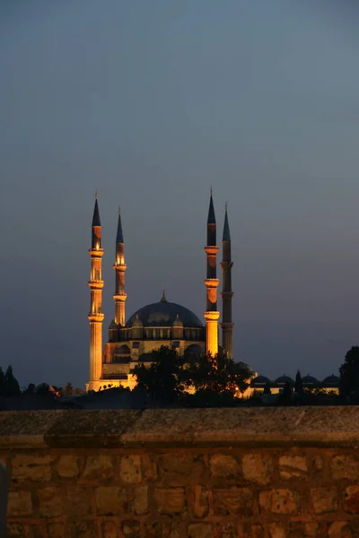 Türkiye Nin Edirne Kentindeki Selimiye Camii Yüzyılda Inşa Edilmiştir Ülkedeki — Stok fotoğraf