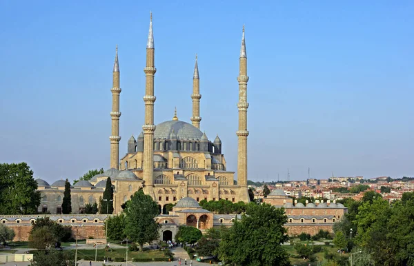 stock image Selimiye Mosque, located in Edirne, Turkey, was built in the 16th century. It is one of the most important historical mosques in the country.