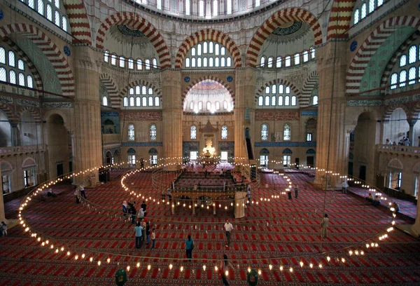 stock image Selimiye Mosque, located in Edirne, Turkey, was built in the 16th century. It is one of the most important historical mosques in the country.