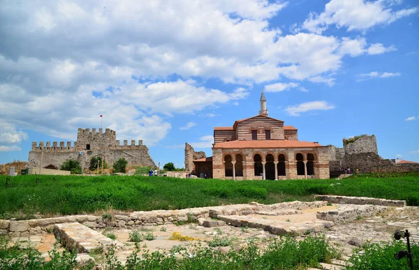 Enez Castle Hagia Sophia Church Gelegen Edirne Turkije Werden Gebouwd — Stockfoto