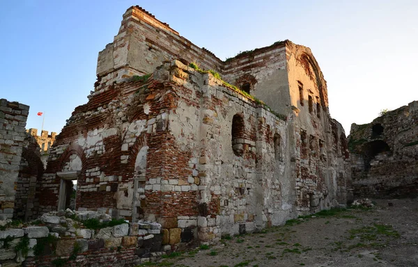 Hrad Enez Kostel Hagia Sophia Který Nachází Tureckém Edirne Postavili — Stock fotografie