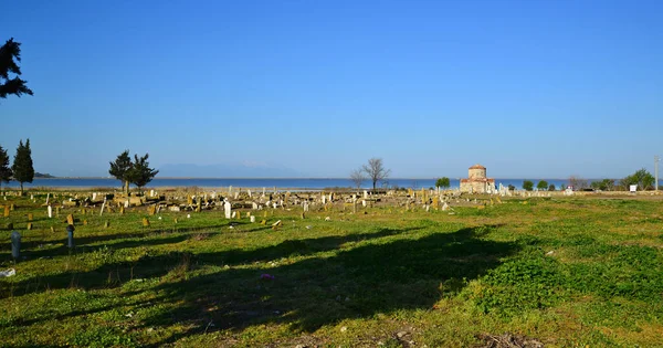 Гробница Юнус Бея Энезе Турция Превращена Старой Церкви Гробницу Вокруг — стоковое фото