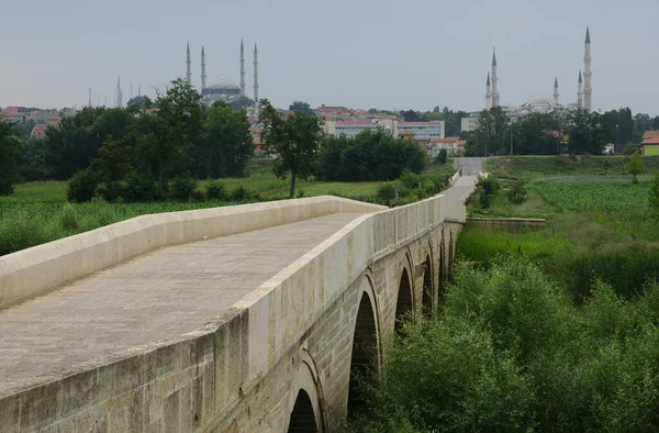 Situé Edirne Turquie Pont Sarachane Été Construit 15Ème Siècle — Photo