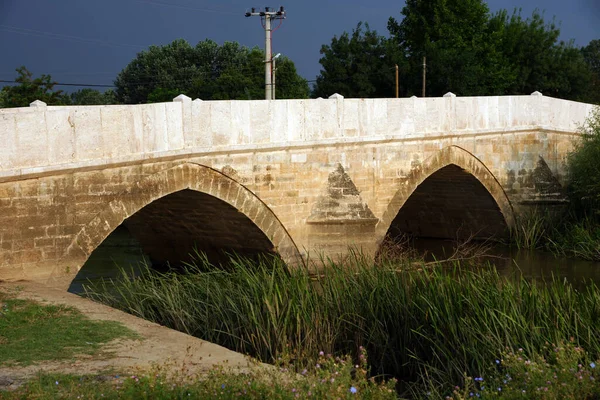Kanuni Bridge Som Ligger Edirne Turkiet Byggdes 1500 Talet — Stockfoto