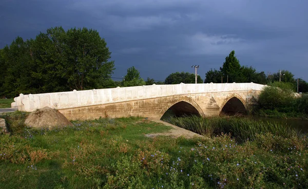 Ponte Kanuni Localizada Edirne Turquia Foi Construída Século Xvi — Fotografia de Stock