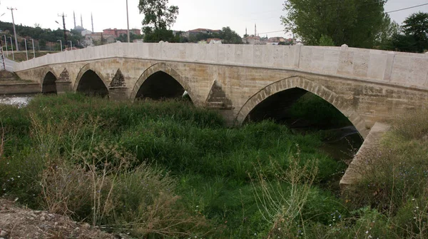 Most Kanuni Který Nachází Tureckém Edirne Byl Postaven Století — Stock fotografie