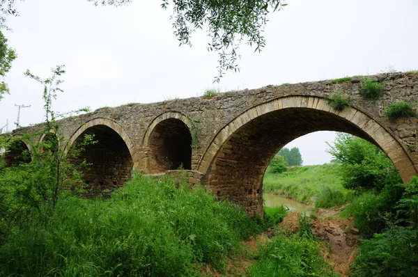 Situado Kesan Turquía Puente Del Coral Fue Construido Siglo Xiv — Foto de Stock