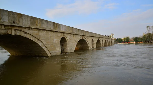 Ponte Meric Localizada Edirne Turquia Foi Construída 1847 — Fotografia de Stock