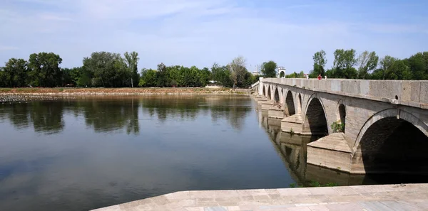 Мерицький Міст Розташований Едірне Туреччина Був Збудований 1847 Року — стокове фото