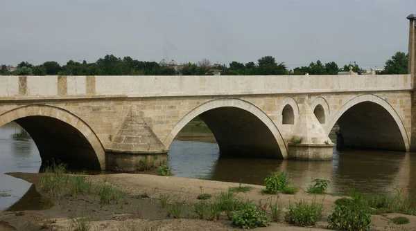 Situado Edirne Turquía Puente Ekmekcizade Ahmet Paa Tunca Fue Construido —  Fotos de Stock