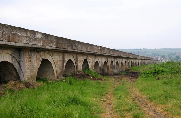 Situado Edirne Turquía Puente Histórico Largo Fue Construido 1443 Puente — Foto de Stock