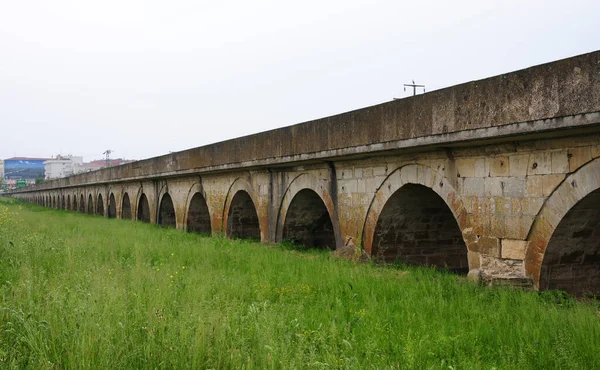Localizado Edirne Turquia Ponte Longa Histórica Foi Construída 1443 Ponte — Fotografia de Stock