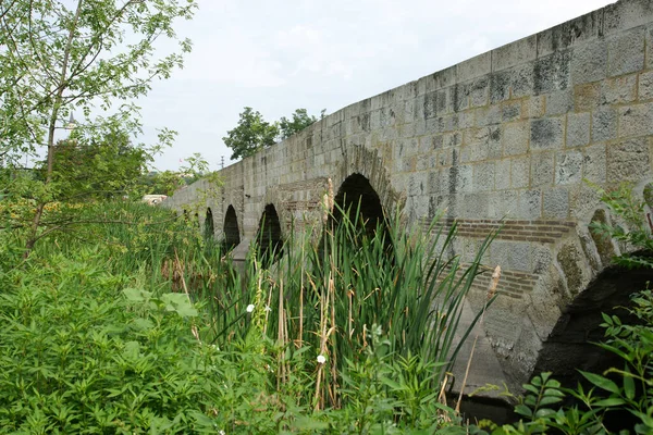 Ponte Histórica Yildirim Edirne Turquia — Fotografia de Stock