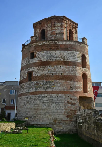 Beläget Edirne Turkiet Byggdes Det Makedoniska Tornet Romartiden — Stockfoto