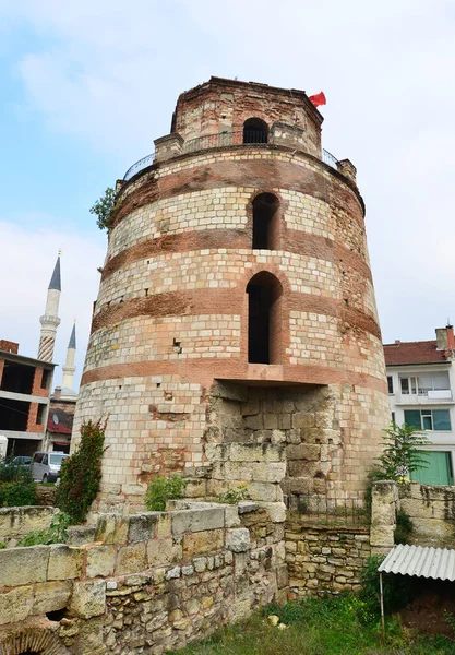 Located Edirne Turkey Macedonian Tower Built Roman Period — Stock Photo, Image
