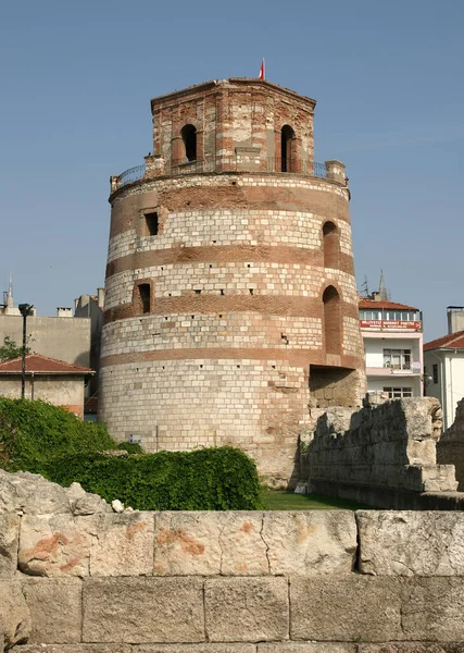 Situata Edirne Turchia Torre Macedone Costruita Durante Periodo Romano — Foto Stock