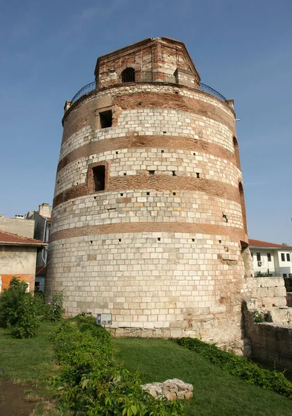Beläget Edirne Turkiet Byggdes Det Makedoniska Tornet Romartiden — Stockfoto