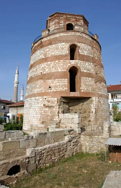 Położona Edirne Turcja Macedońska Wieża Została Zbudowana Okresie Rzymskim — Zdjęcie stockowe