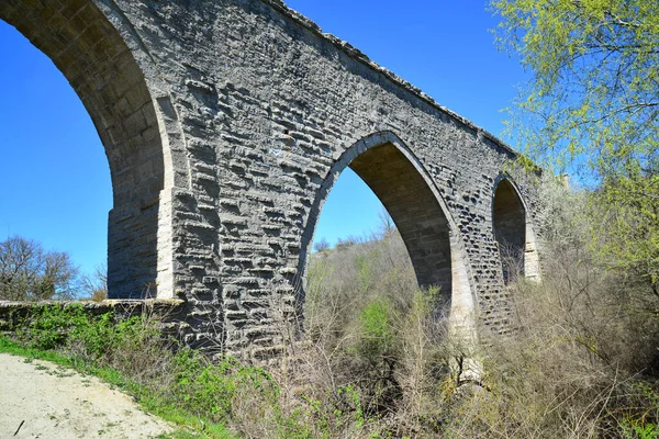 Situé Edirne Turquie Aqueduc Yedigoz Été Construit Par Mimar Sinan — Photo