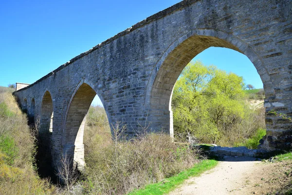 Nachází Edirne Turecko Yedigoz Aqueduct Byl Postaven Mimar Sinan Století — Stock fotografie