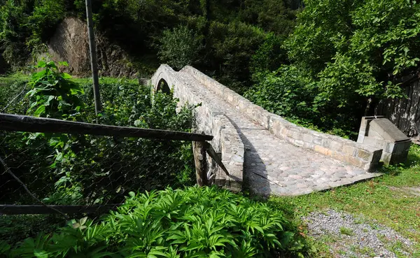 Histórica Ponte Aralik Localizada Artvin Turquia Foi Construída Século Xviii — Fotografia de Stock