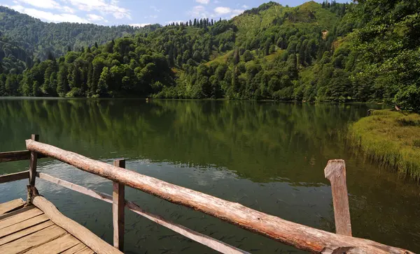 Gelegen Artvin Turkije Borcka Black Lake Een Belangrijk Toeristisch Centrum — Stockfoto