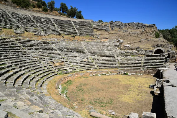 Nysa Antik Kenti Türkiye Nin Aydın Kentinde Turistler Tarafından Ziyaret — Stok fotoğraf