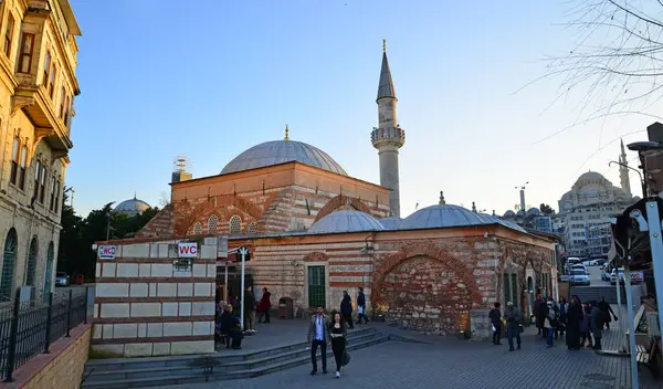 Gelegen Istanbul Turkije Ahi Celebi Moskee Werd Gebouwd 16E Eeuw — Stockfoto