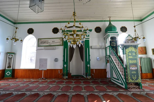 Die Anadolu Feneri Moschee Istanbuler Stadtteil Beykoz Wurde 1880 Erbaut — Stockfoto