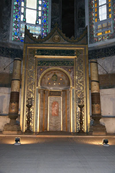 Εκκλησία Της Αγίας Σοφίας Οποία Βρίσκεται Στην Κωνσταντινούπολη Της Τουρκίας — Φωτογραφία Αρχείου