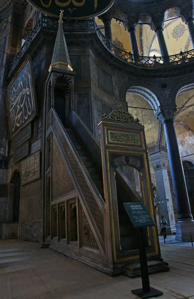 Nachází Istanbulu Turecko Hagia Sophia Kostel Byl Postaven Mezi 532 — Stock fotografie
