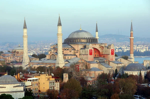 Situada Estambul Turquía Iglesia Santa Sofía Fue Construida Entre 532 — Foto de Stock
