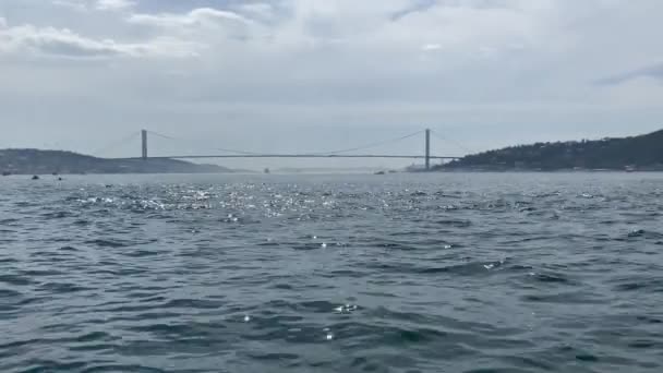 土耳其的Bosphorus观点 — 图库视频影像