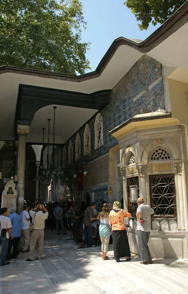 Eyup Sultan Tomb Localizado Istambul Turquia Foi Construído 1458 Eyup — Fotografia de Stock
