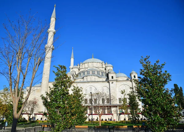 Istanbulissa Turkissa Sijaitseva Fatihin Moskeija Rakennettu Vuonna 1771 — kuvapankkivalokuva
