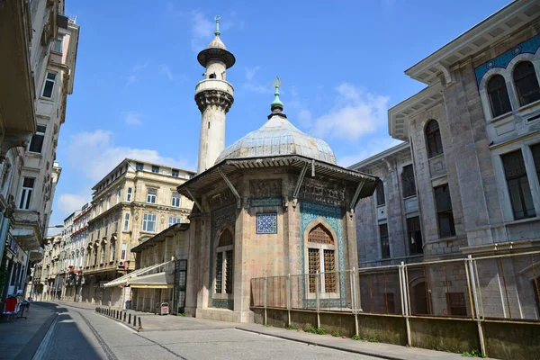 霍比亚清真寺位于土耳其伊斯坦布尔 建于1889年 它以瓷砖闻名 — 图库照片