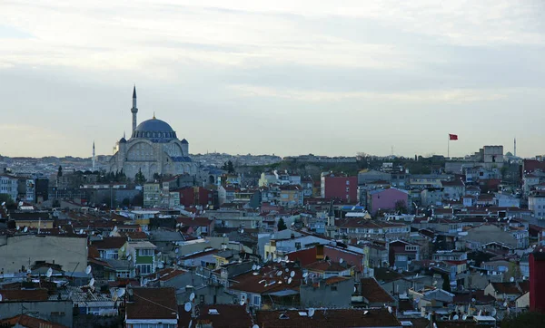 Mešita Komplex Mihrimah Sultán Který Nachází Turecké Čtvrti Edirnekapi Byl — Stock fotografie