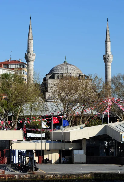 Mezquita Complejo Mihrimah Sultan Ubicado Distrito Uskudar Turquía Fue Construido — Foto de Stock