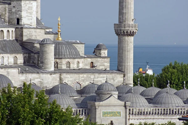 Modrá Mešita Byla Postavena Roce 1617 Tureckém Istanbulu Nejznámější Mešita — Stock fotografie