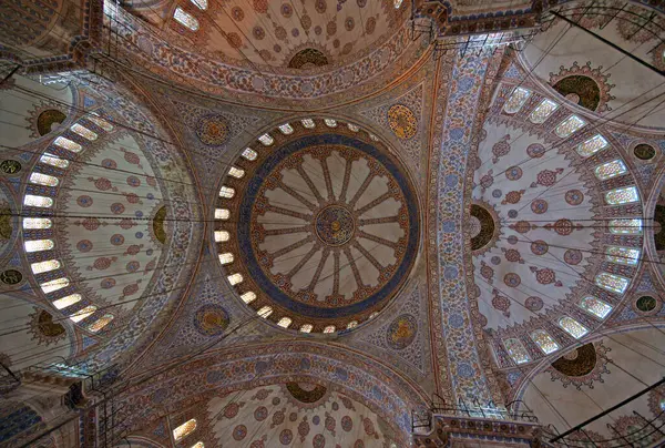 Situată Istanbul Turcia Moscheea Albastră Fost Construită 1617 Este Cea — Fotografie, imagine de stoc
