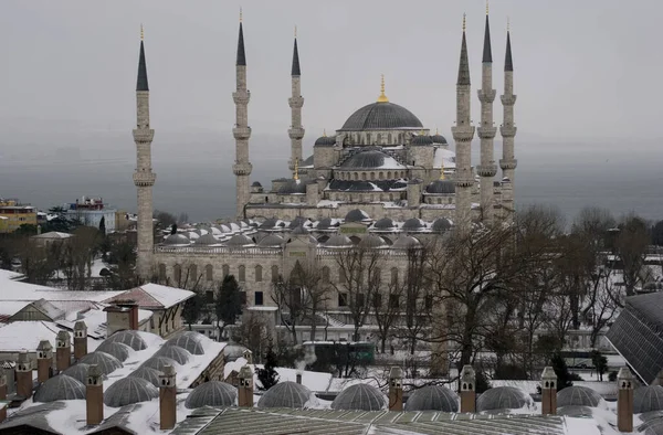 Розташована Стамбулі Туреччина Блакитна Мечеть Була Побудована 1617 Році Найвідоміша — стокове фото
