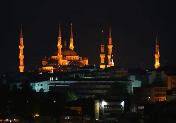 Μπλε Τζαμί Χτίστηκε 1617 Στην Ιστανμπούλ Της Τουρκίας Είναι Πιο — Φωτογραφία Αρχείου