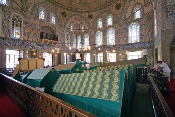Situé Istanbul Turquie Tombeau Sultanahmet Été Construit Xviie Siècle Des — Photo